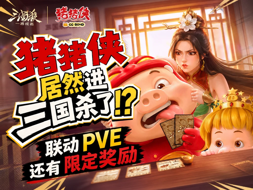 三国杀与猪猪侠联动 4:3 海报